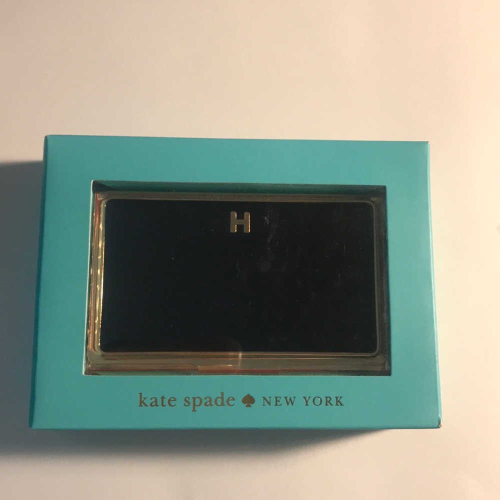 Kate Spade “H” business card holder